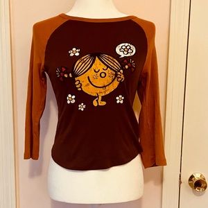 Mr. Men and Little Miss baseball tee. Junior’s size large